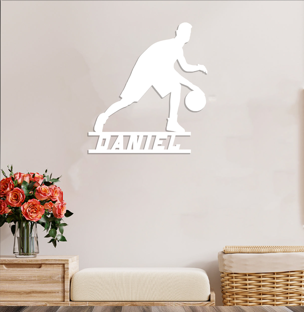 Basketball Player Name Sign