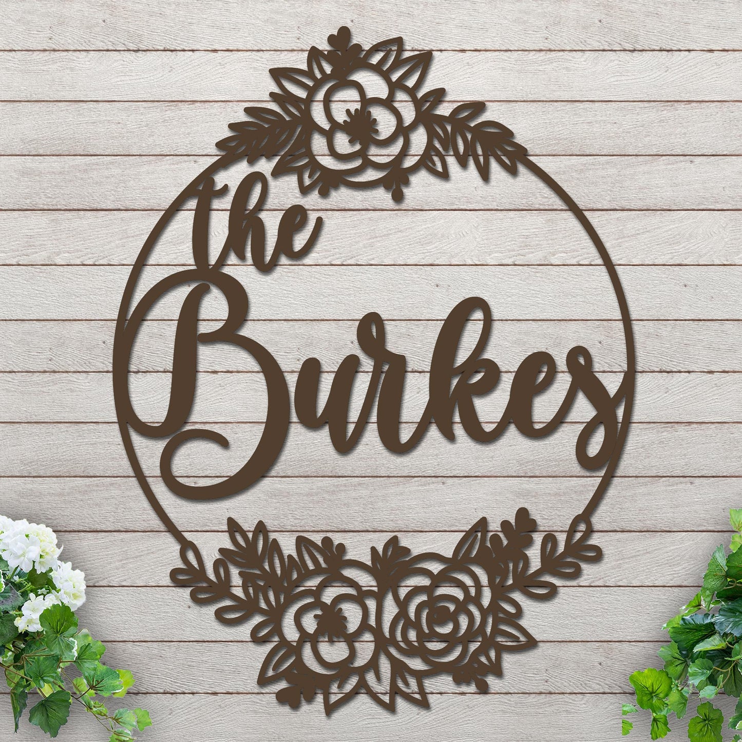 Family Name with Roses