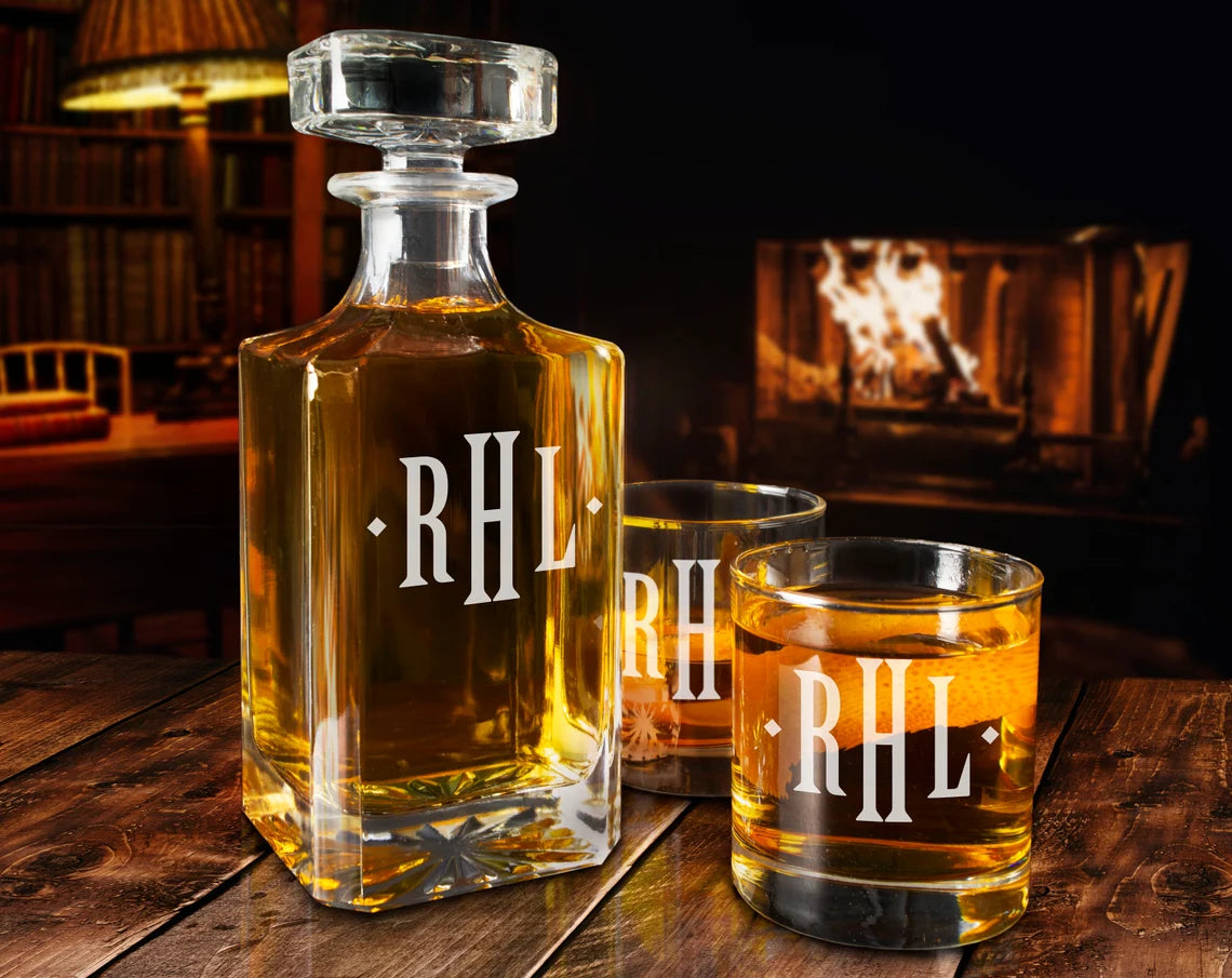 Whiskey Decanter Set - Full Monogram