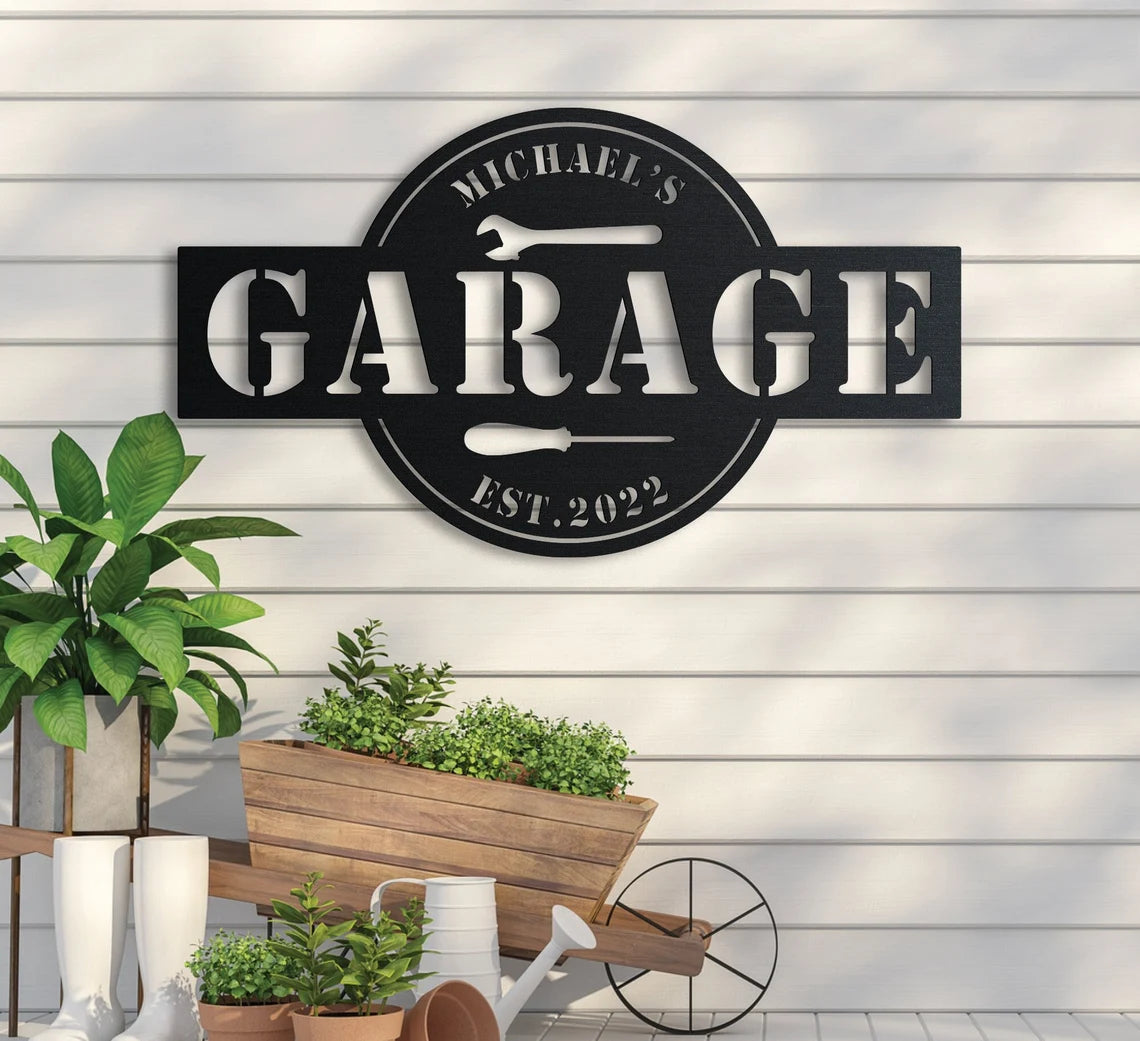 Metal Garage Sign