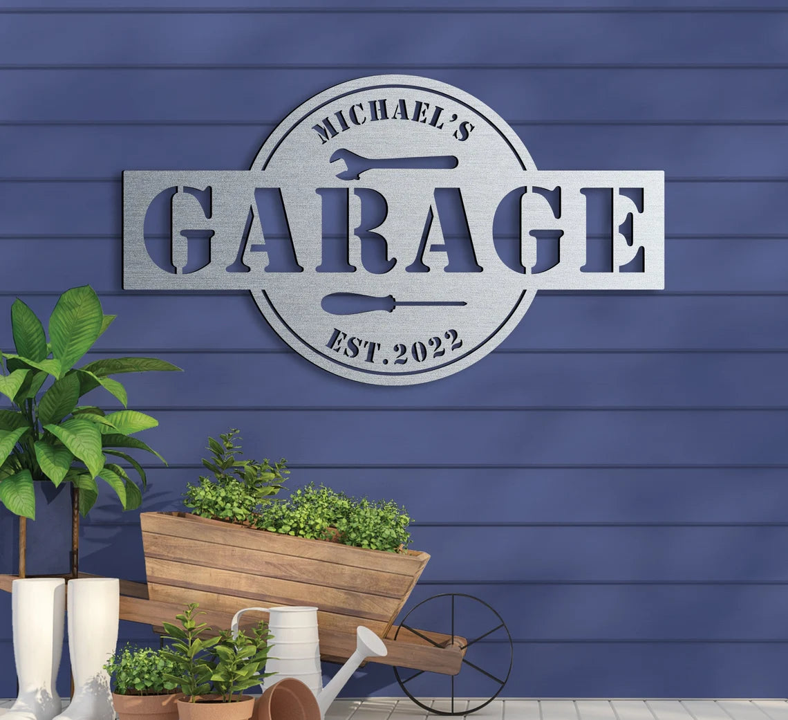 Metal Garage Sign