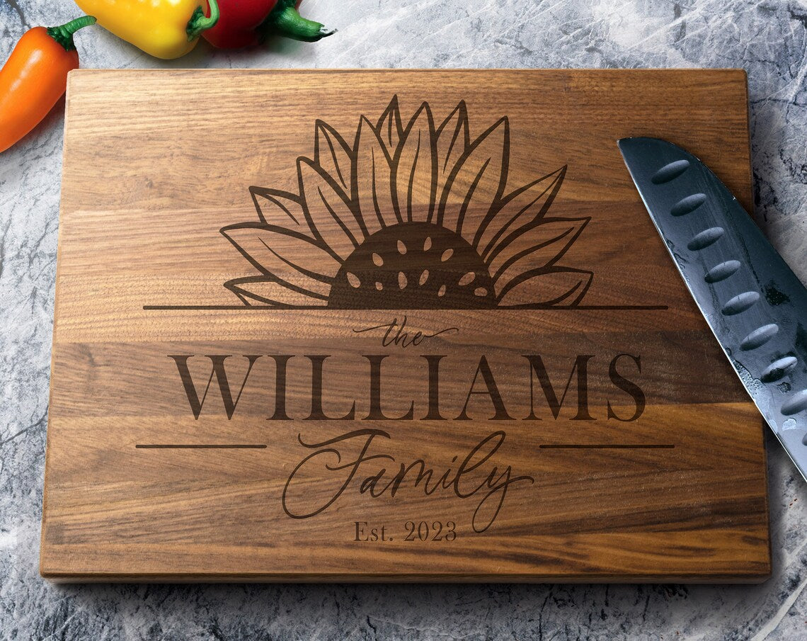 Sunflower Cutting Board