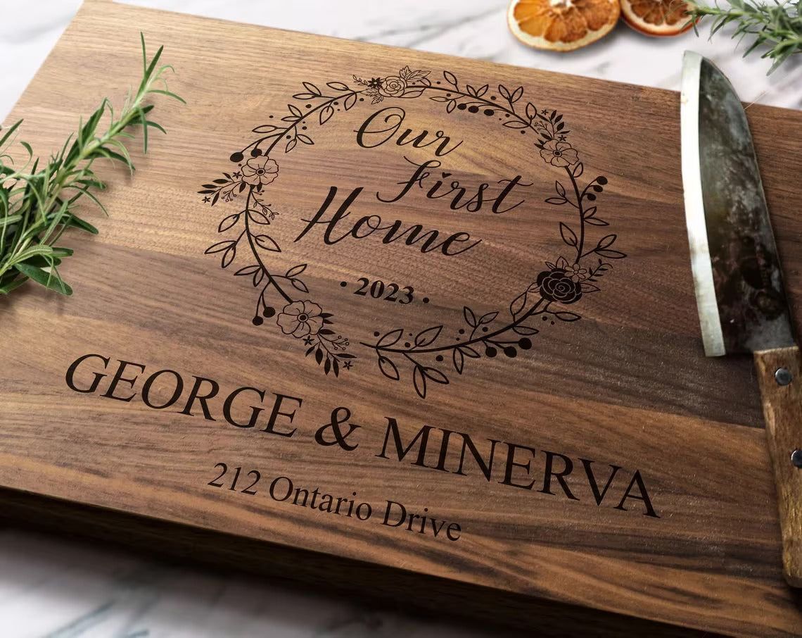 First Home Cutting Board