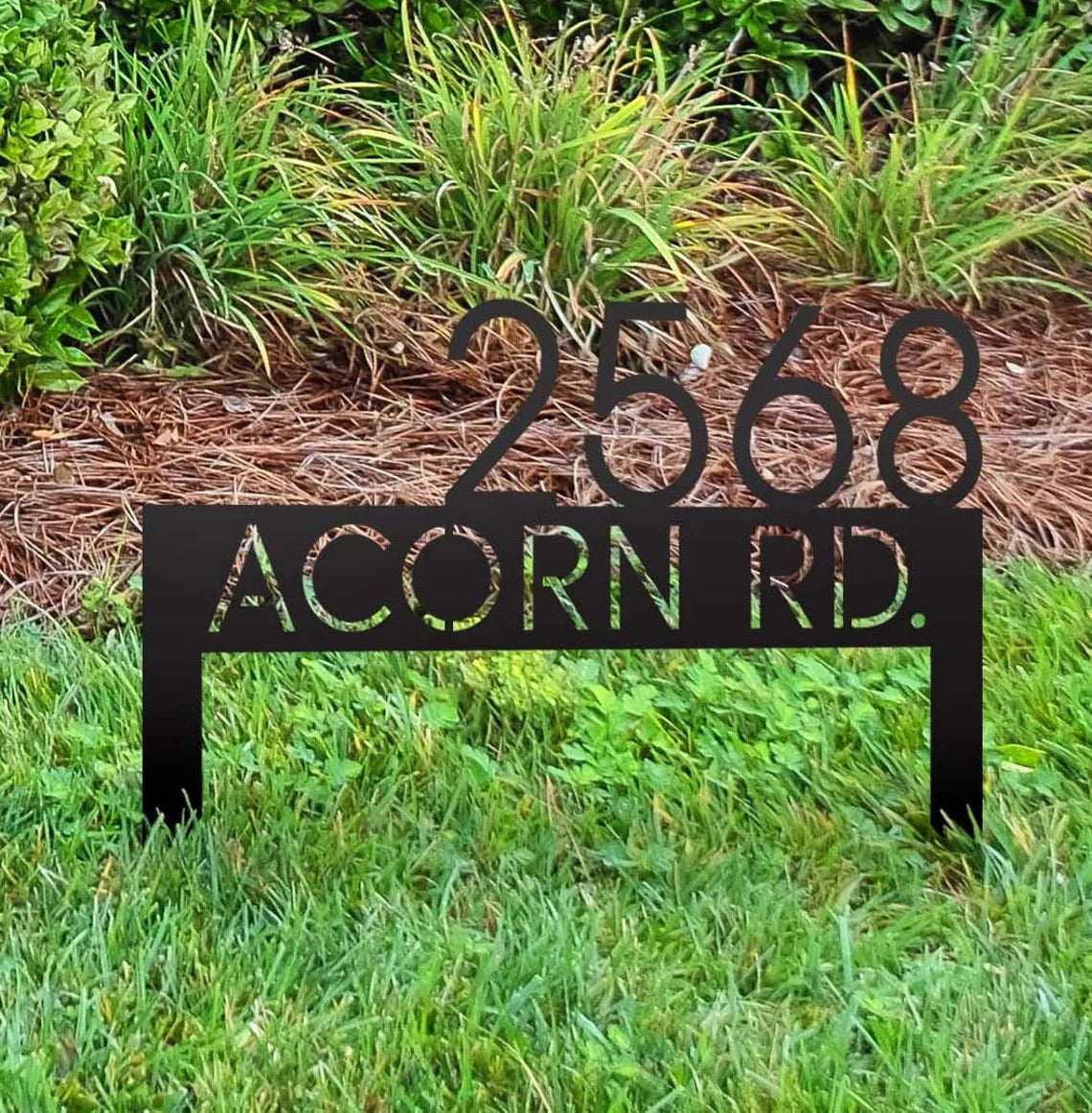 Metal Address Sign