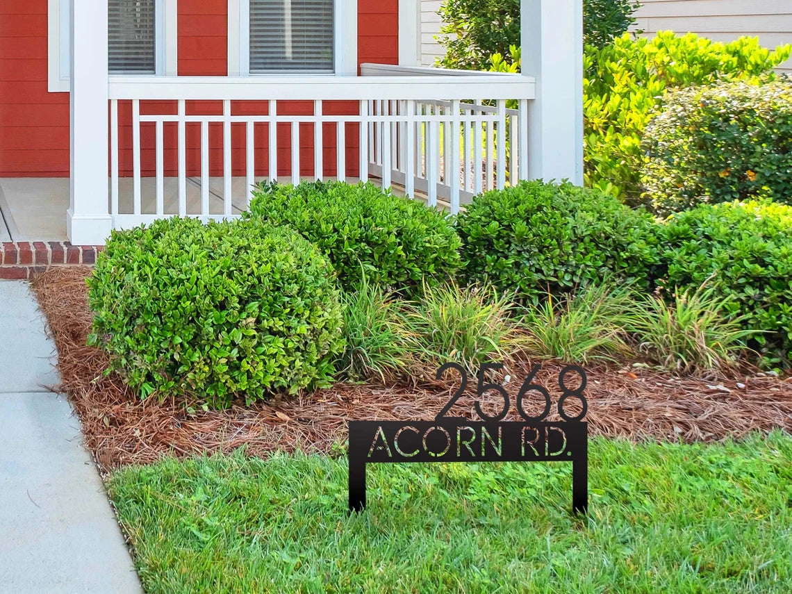 Metal Address Sign