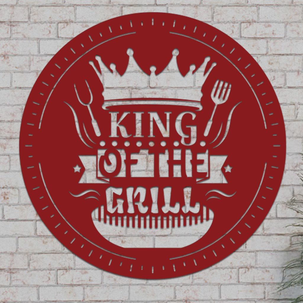 King of the Grill Sign