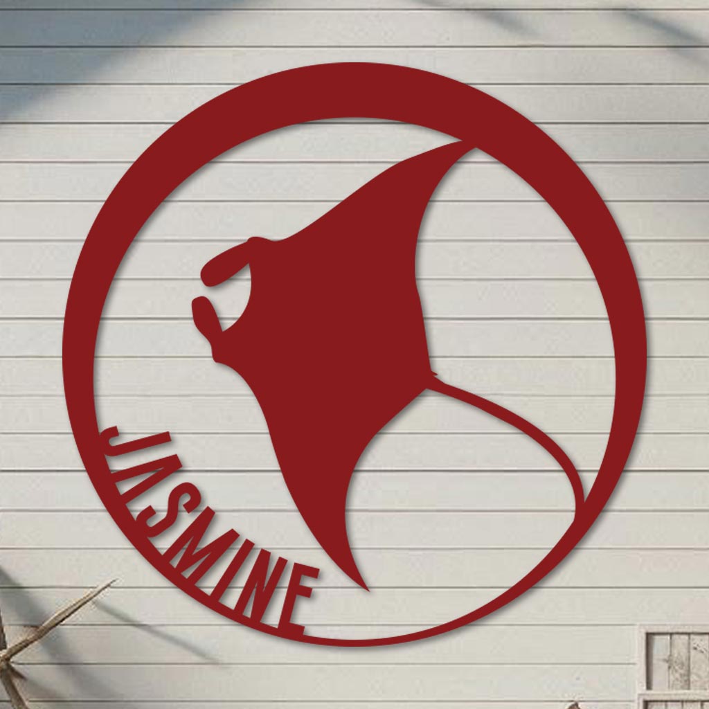 Manta Ray Name Sign