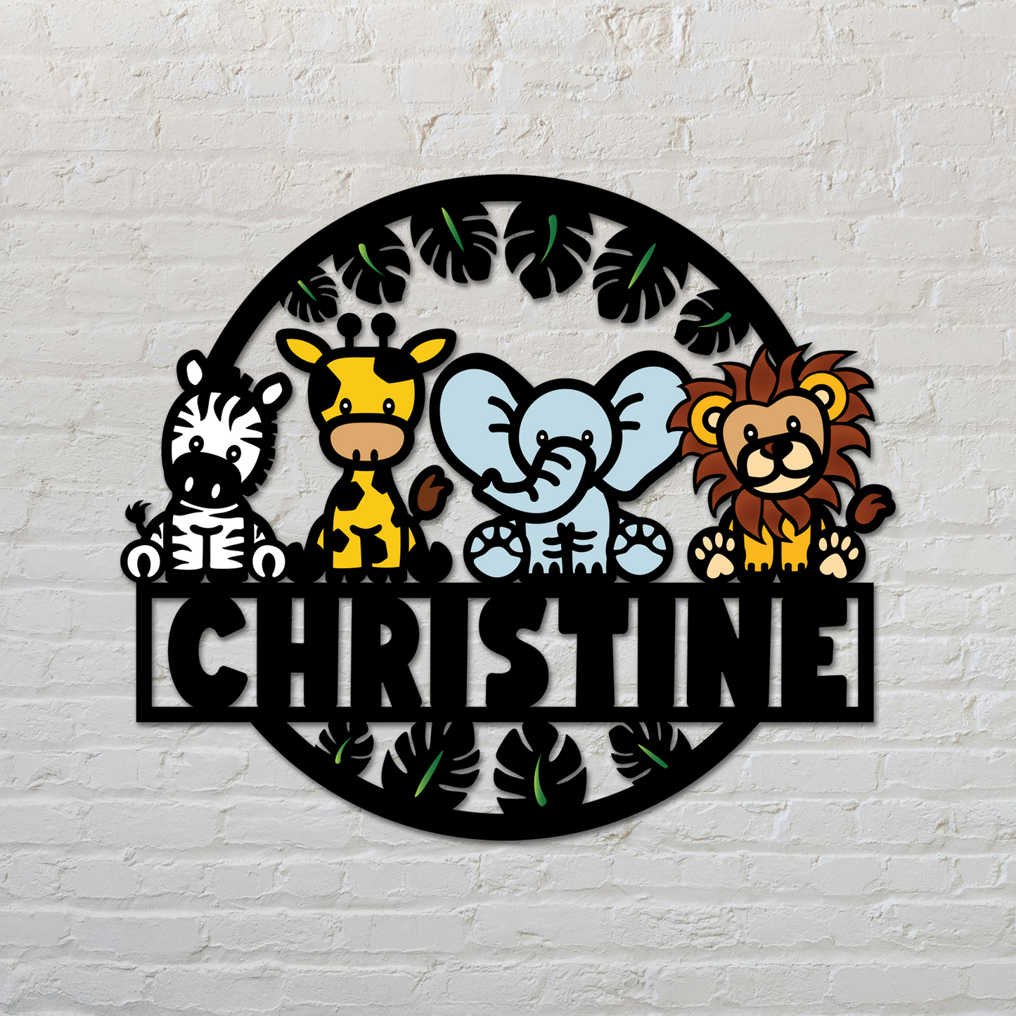 Animal Kids Metal Sign