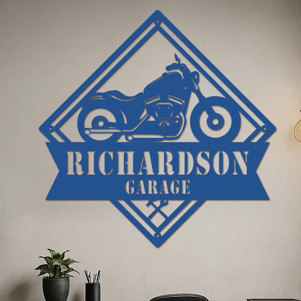 Motorcycle Garage Sign