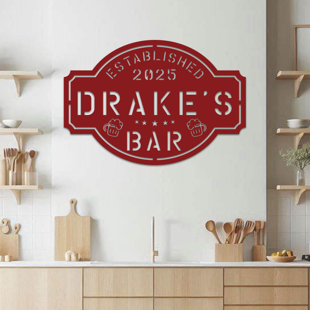 Personalized Bar Name Sign