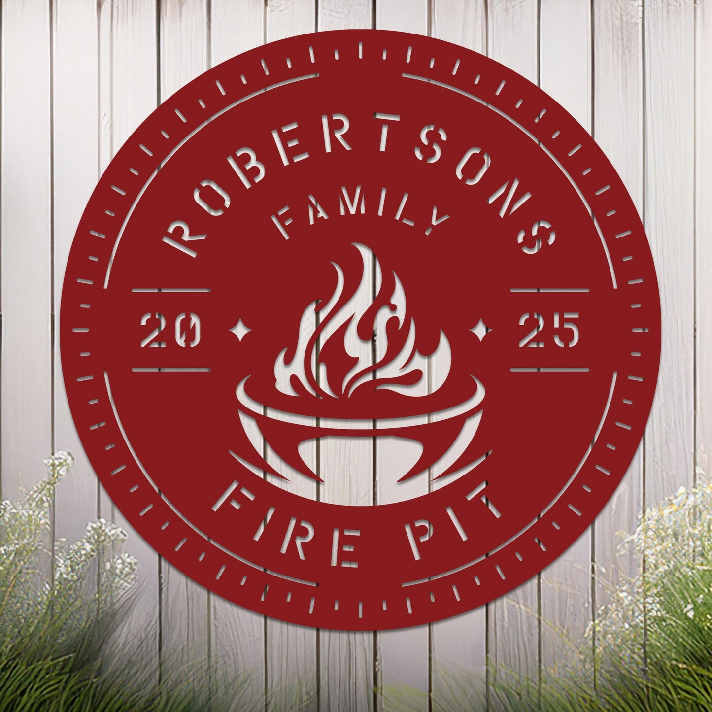 Personalized Fire Pit Sign