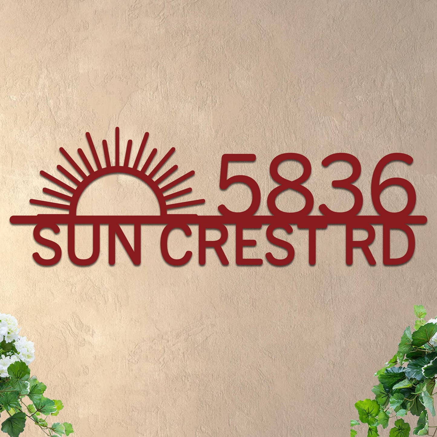 Sunrise Address Sign