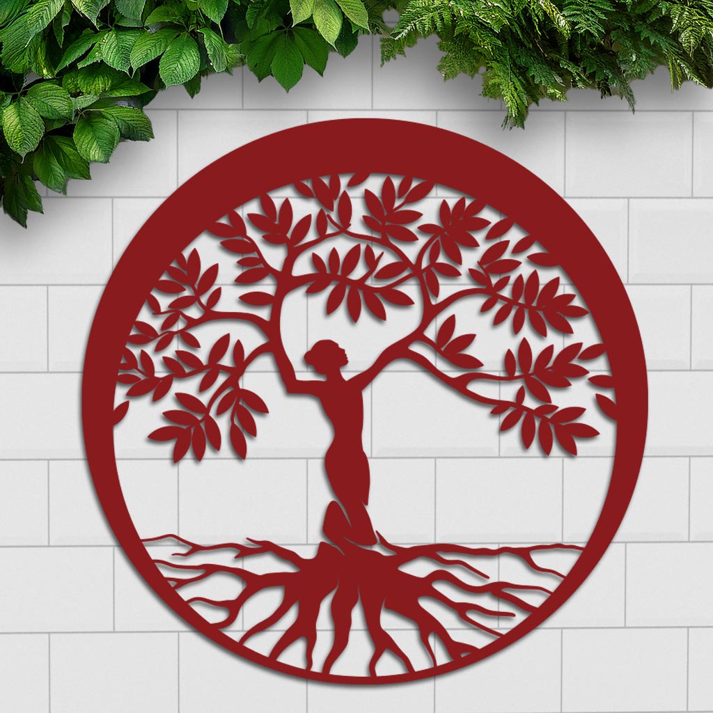 Woman Tree Sign