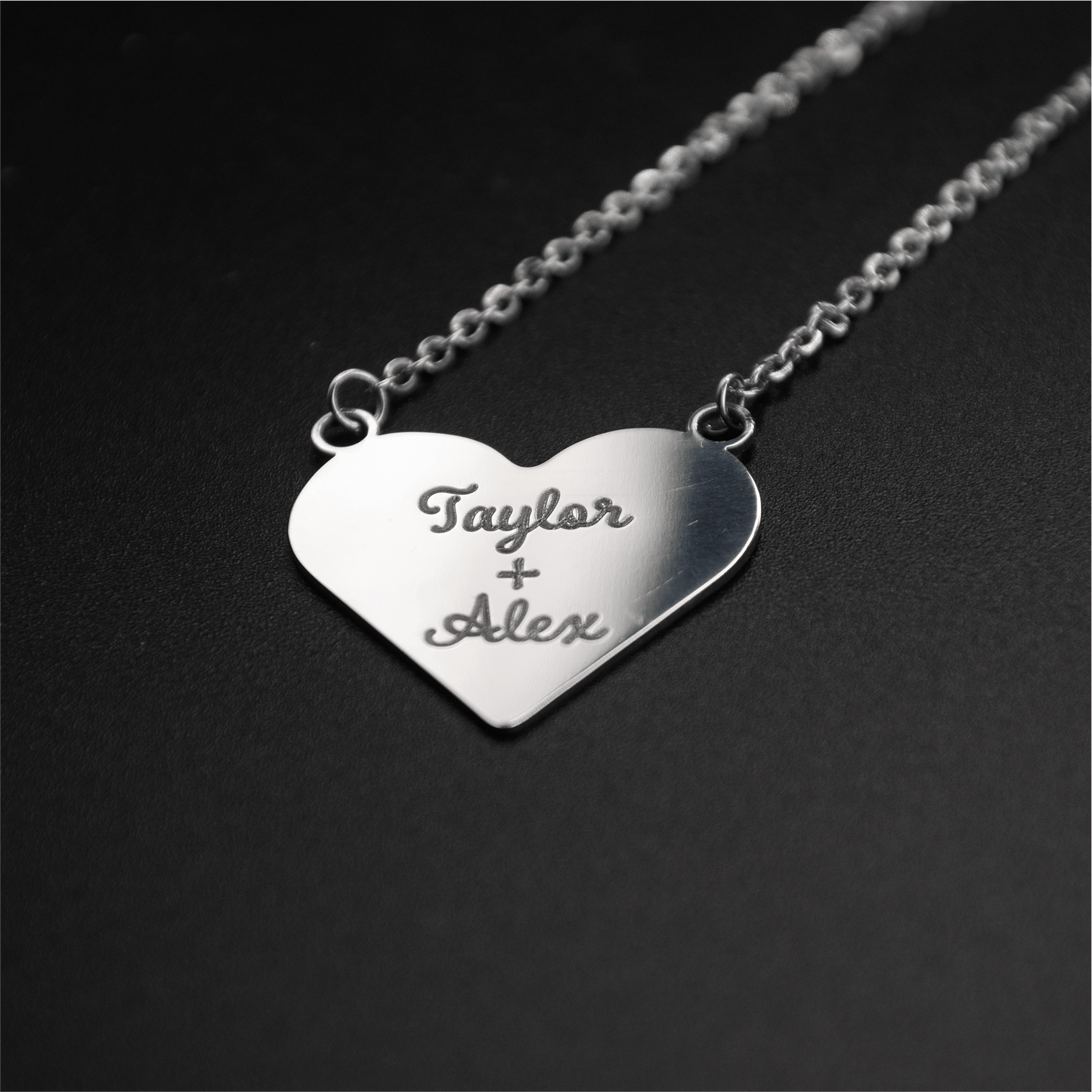 Engraved Heart Necklace