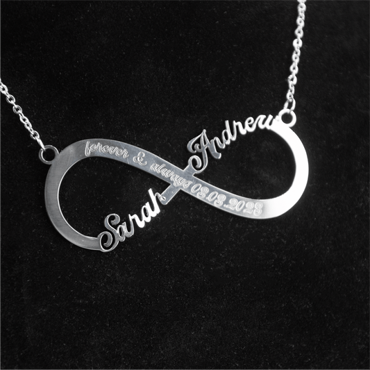 Infinity Necklace with Two Names