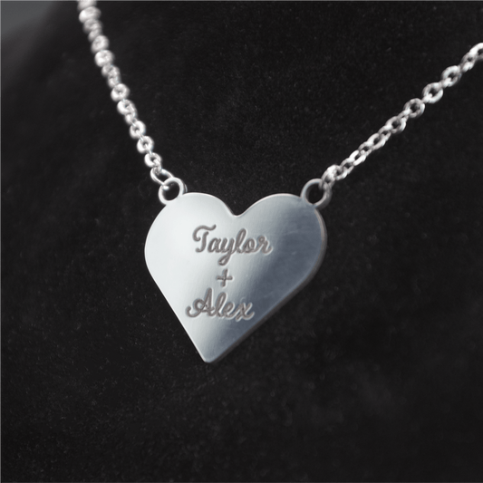 Engraved Heart Necklace