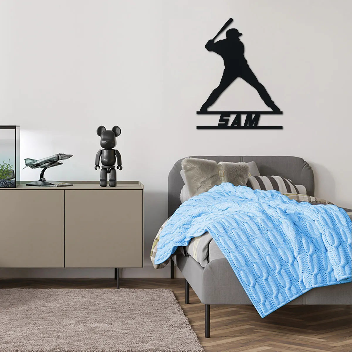 Baseball Player Name Sign