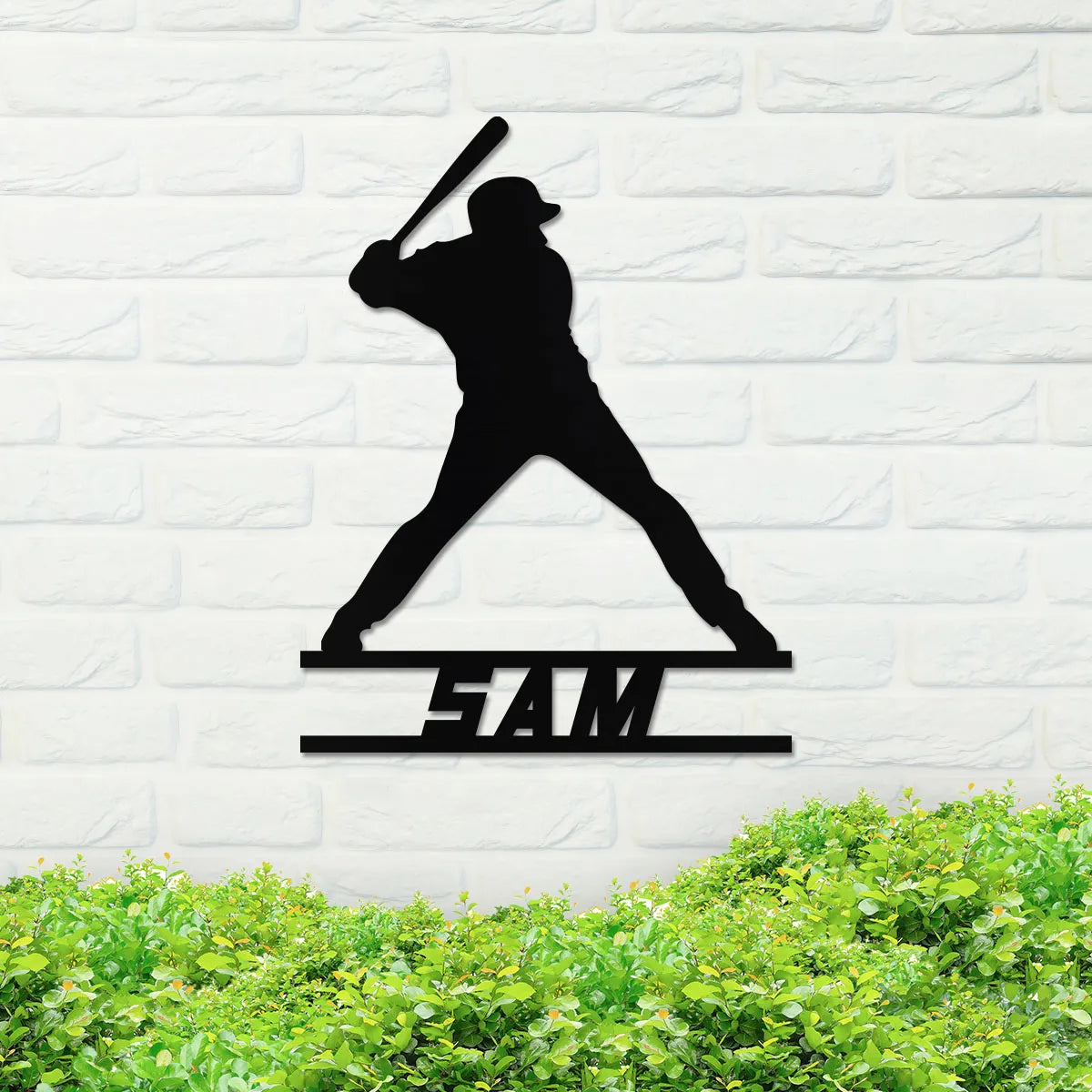 Baseball Player Name Sign