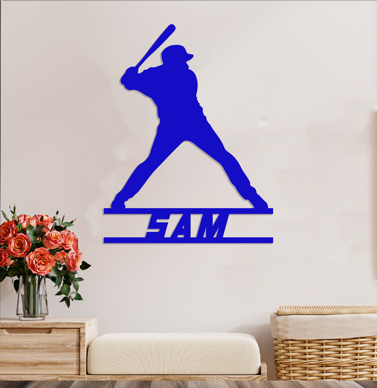 Baseball Player Name Sign