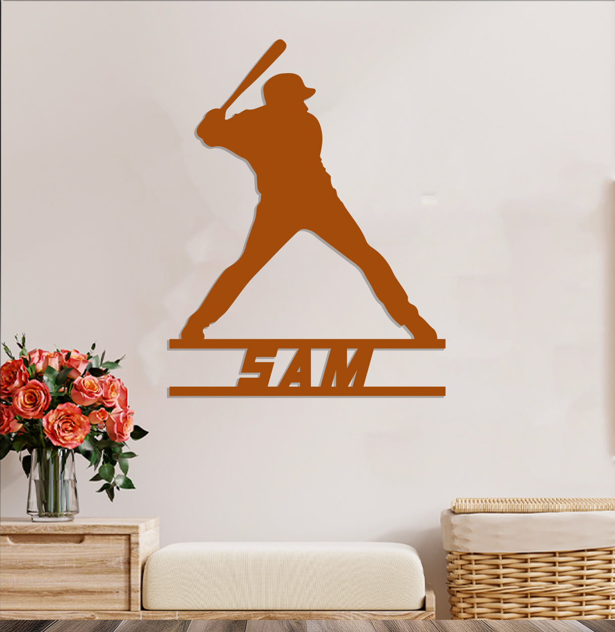 Baseball Player Name Sign