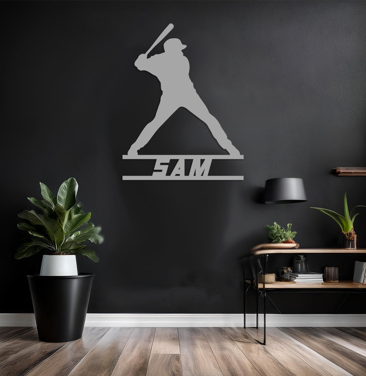 Baseball Player Name Sign