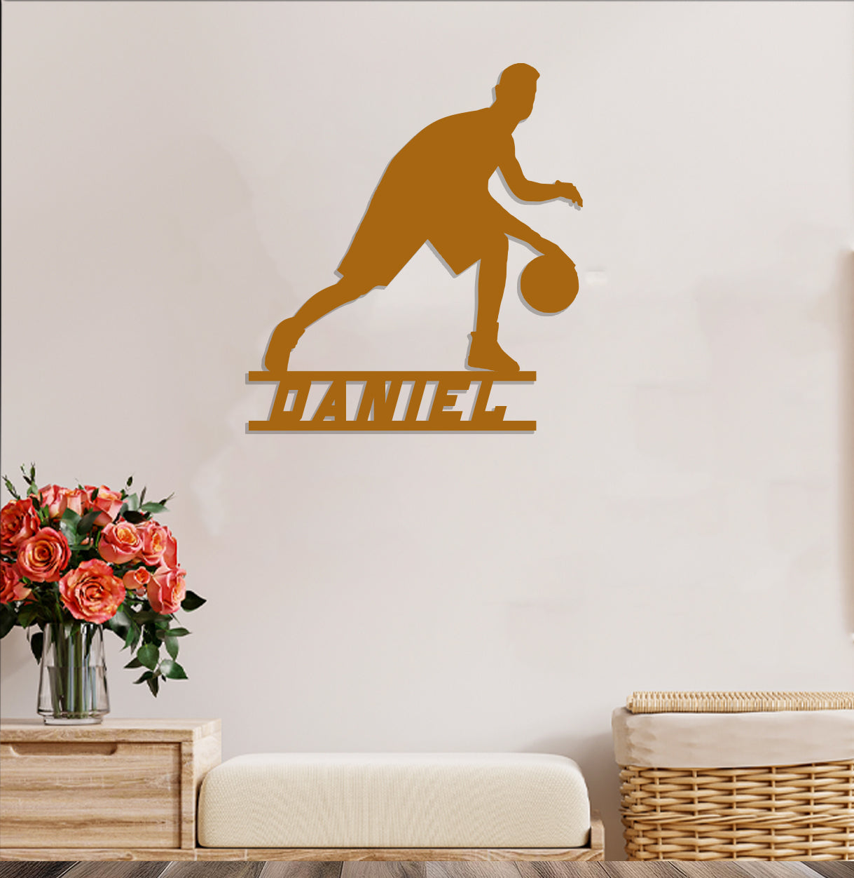 Basketball Player Name Sign