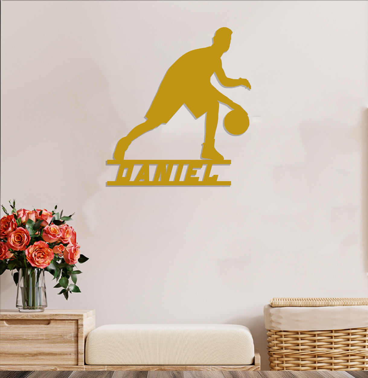 Basketball Player Name Sign