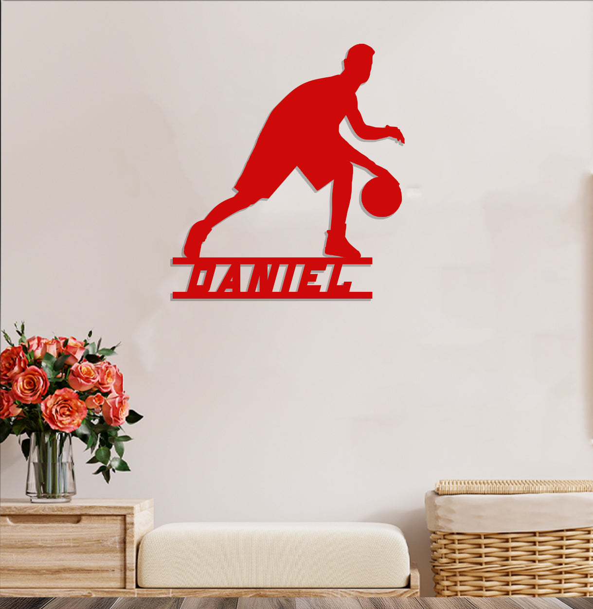 Basketball Player Name Sign