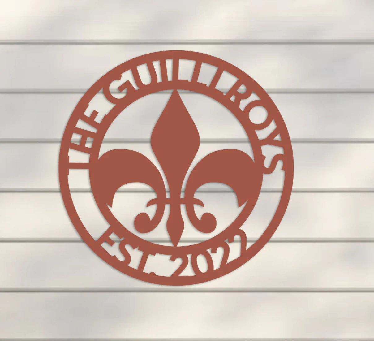 Family Name Sign w Emblem and Year