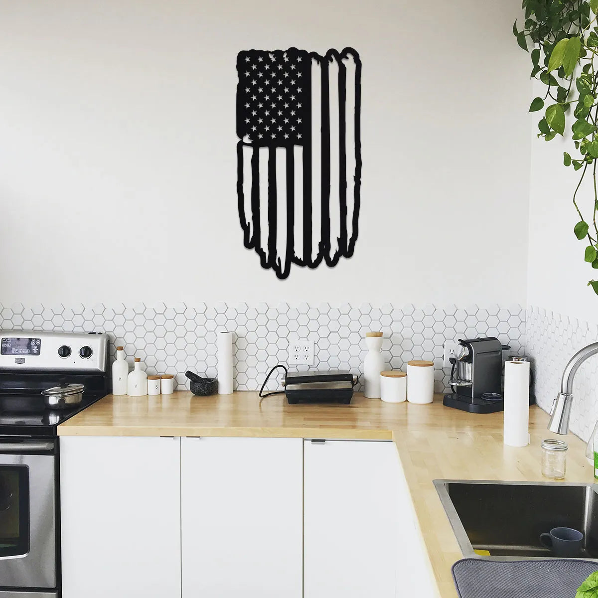 Hanging American Flag