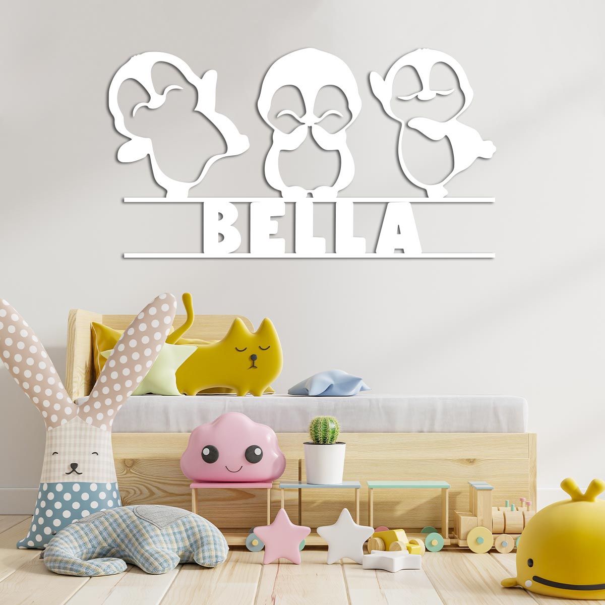 Dancing Baby Penguins w Name Sign