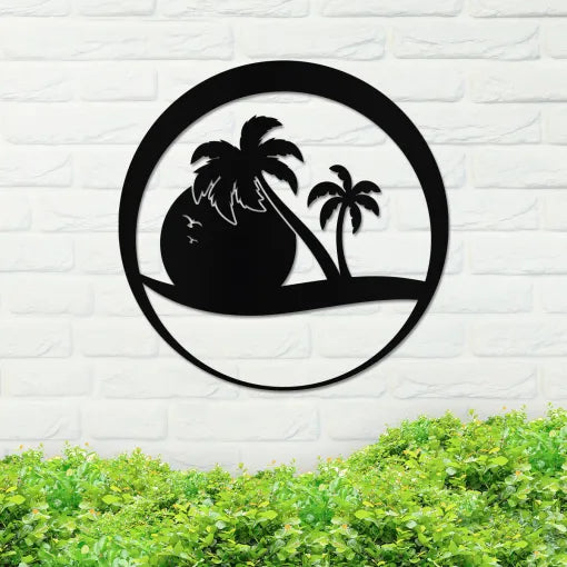 Sunset Palms Sign