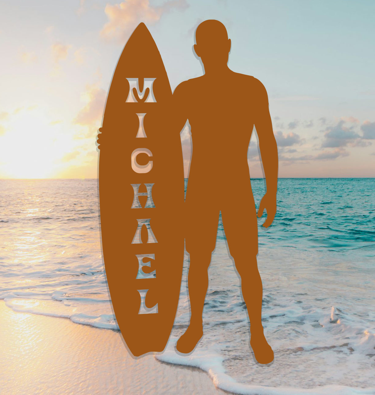 Surfer Name Sign