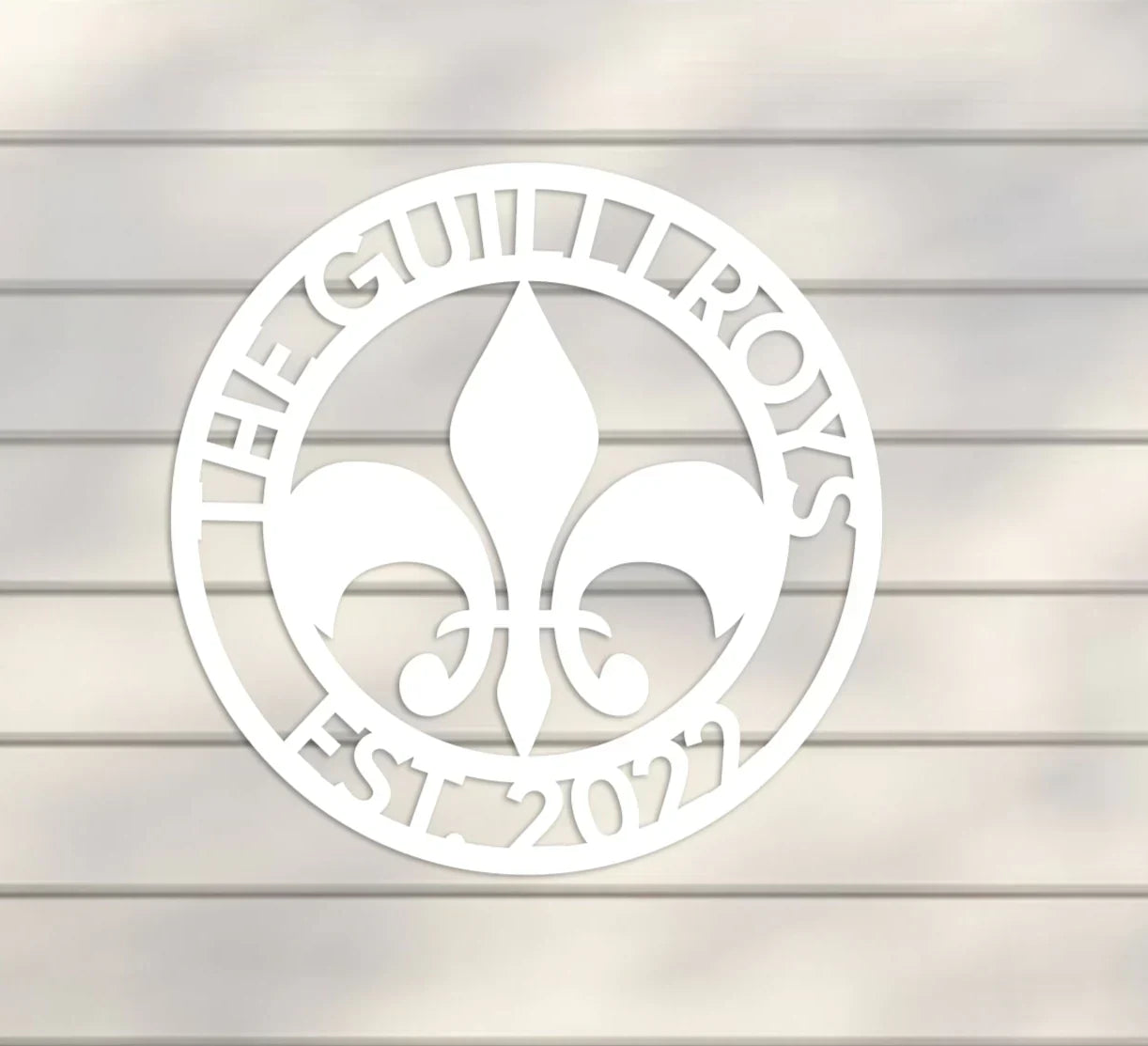 Family Name Sign w Emblem and Year