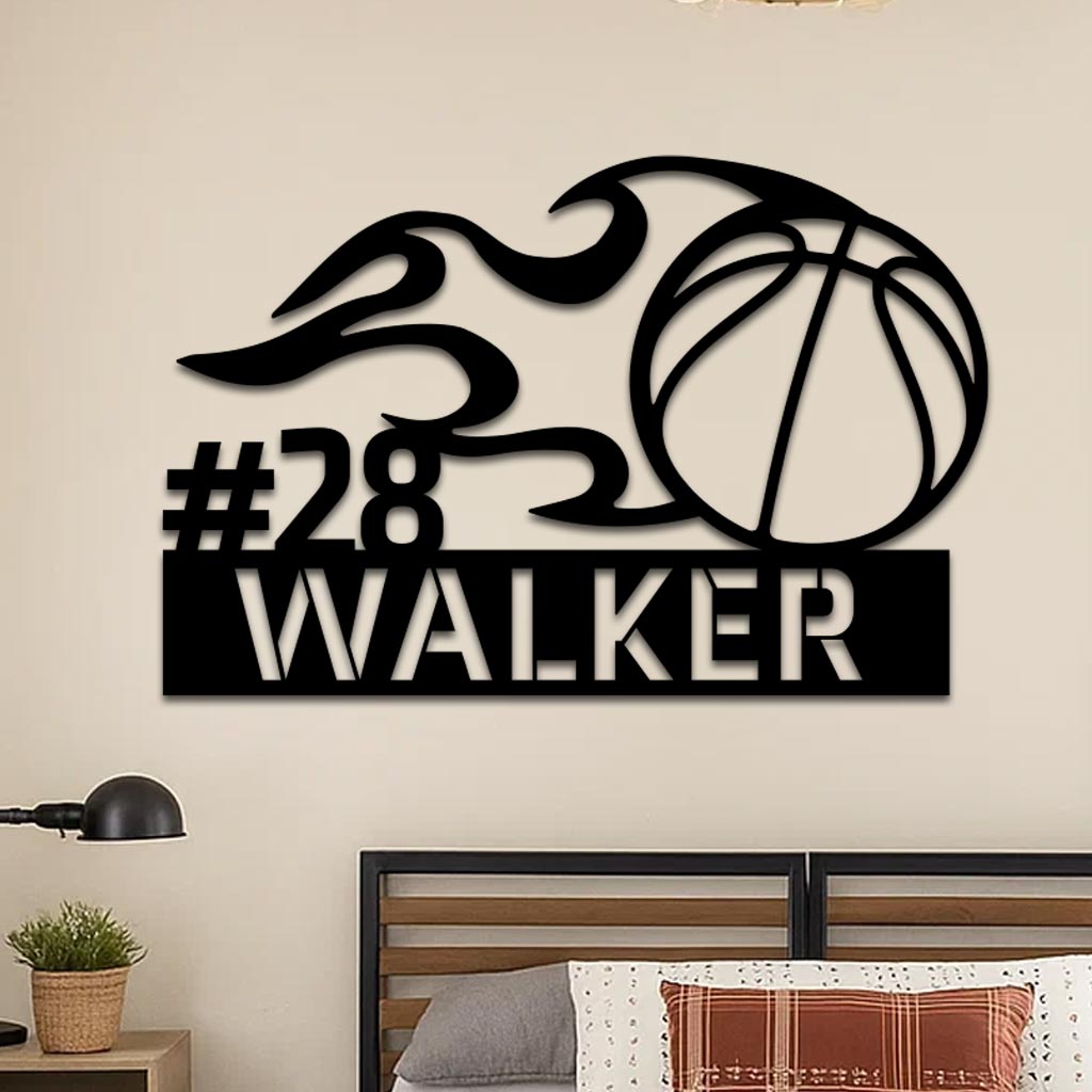 Basketball Name Sign