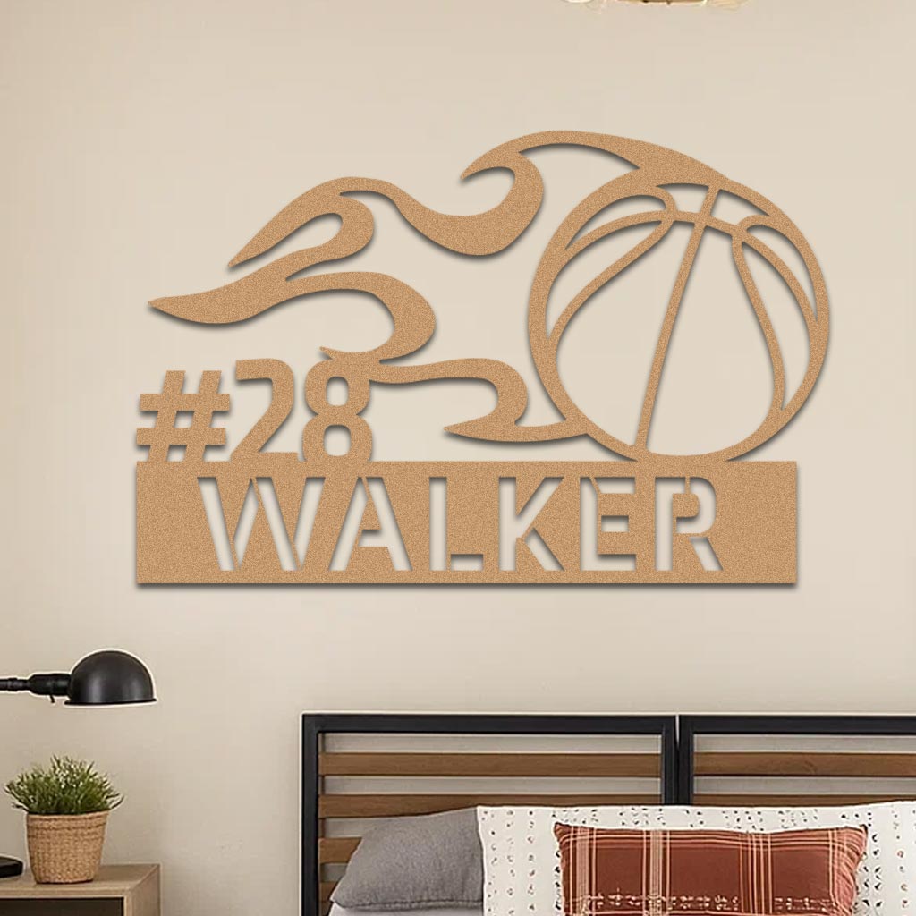 Basketball Name Sign