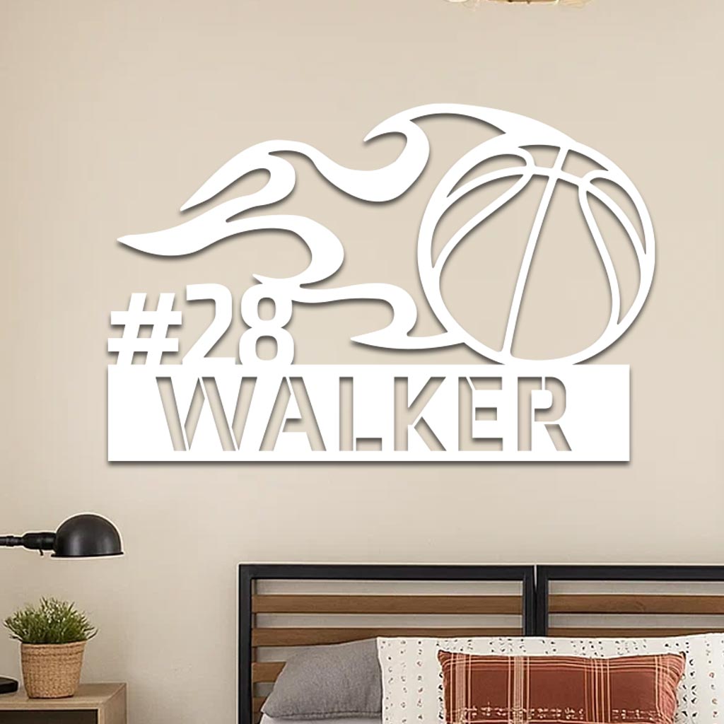 Basketball Name Sign