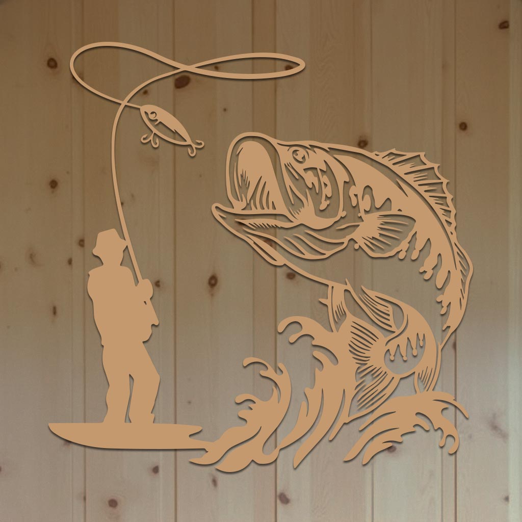 Bass Fishing Sign