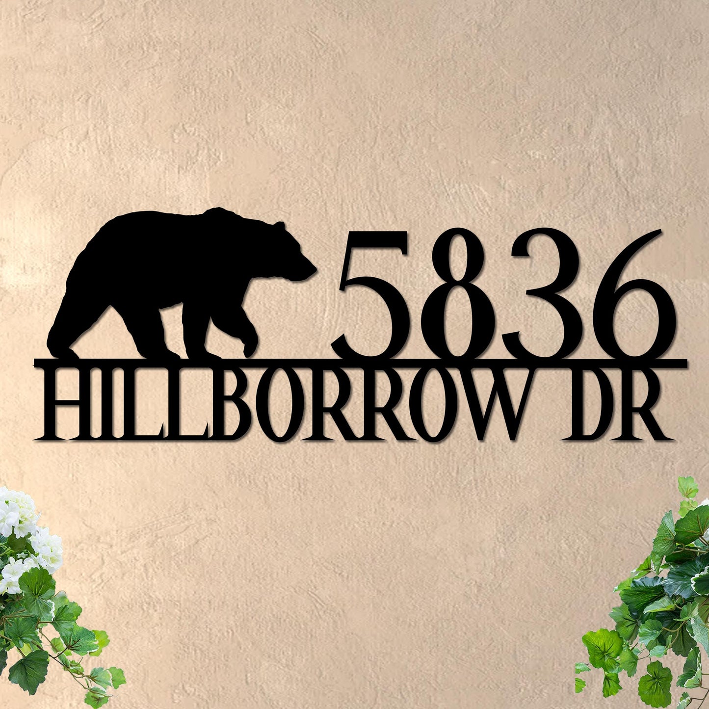 Bear Address Sign