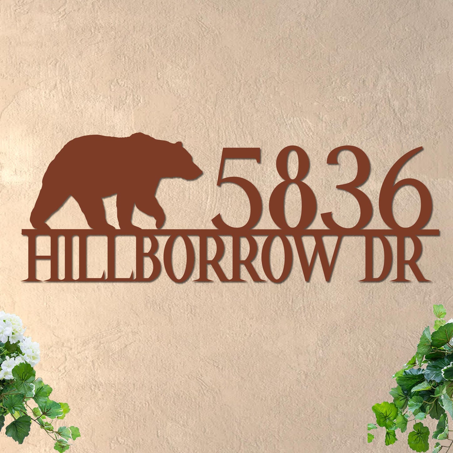 Bear Address Sign