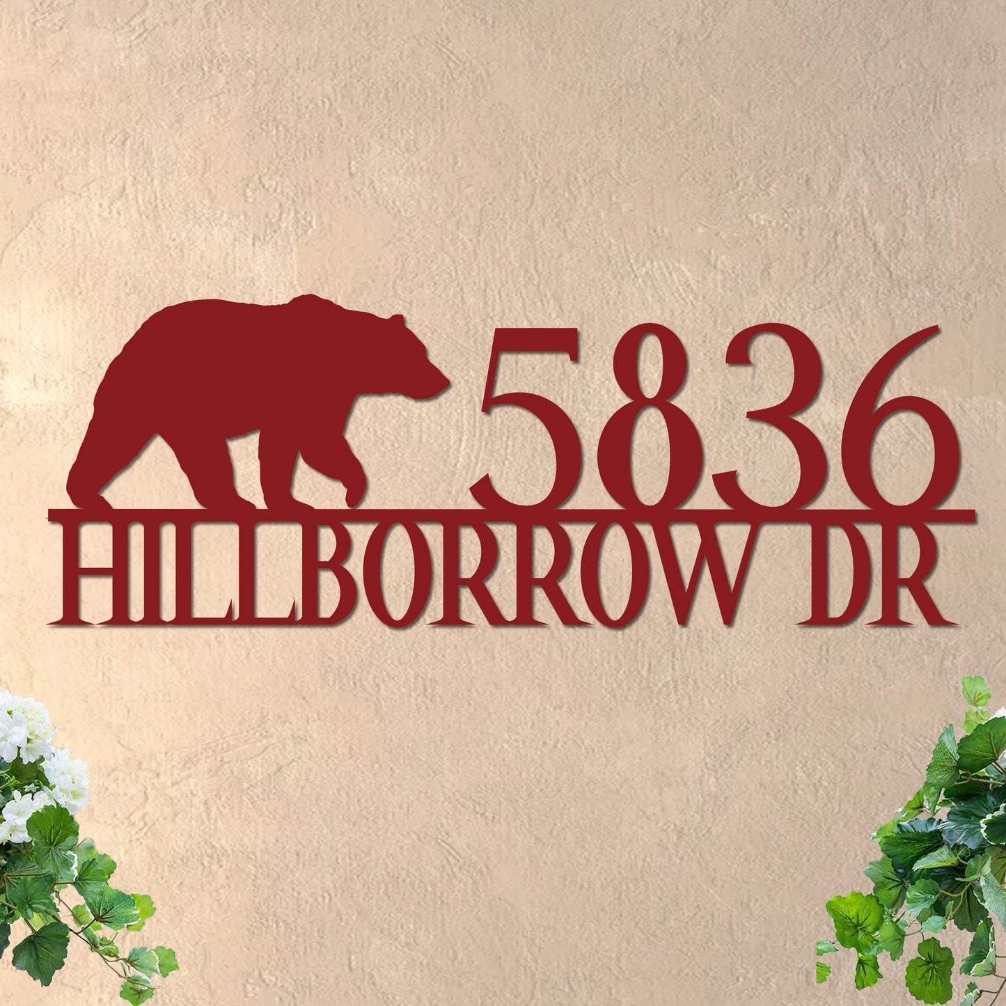 Bear Address Sign