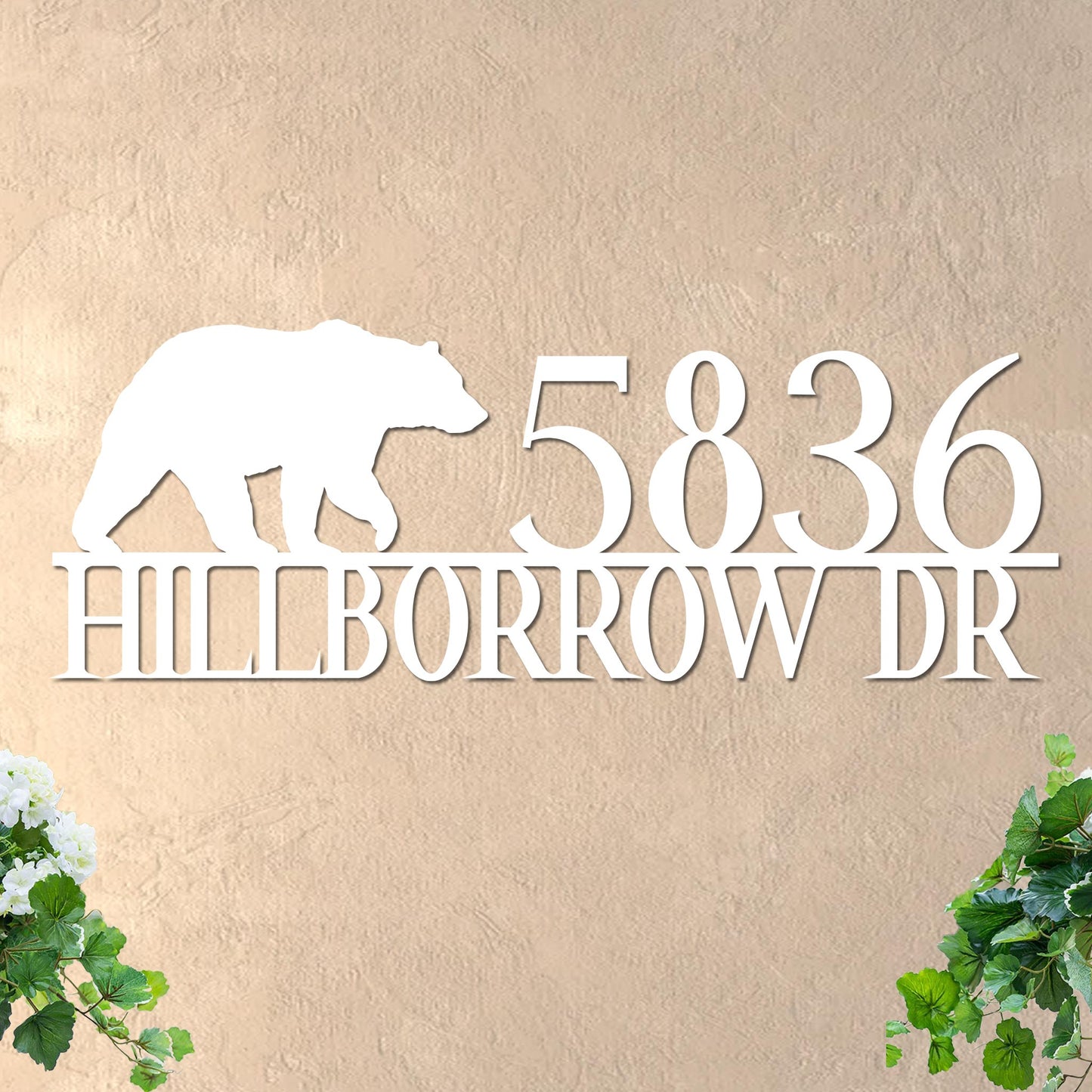 Bear Address Sign