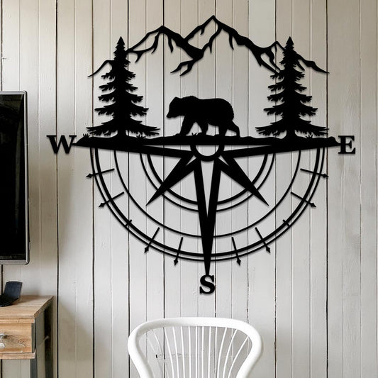 Bear Compass Sign