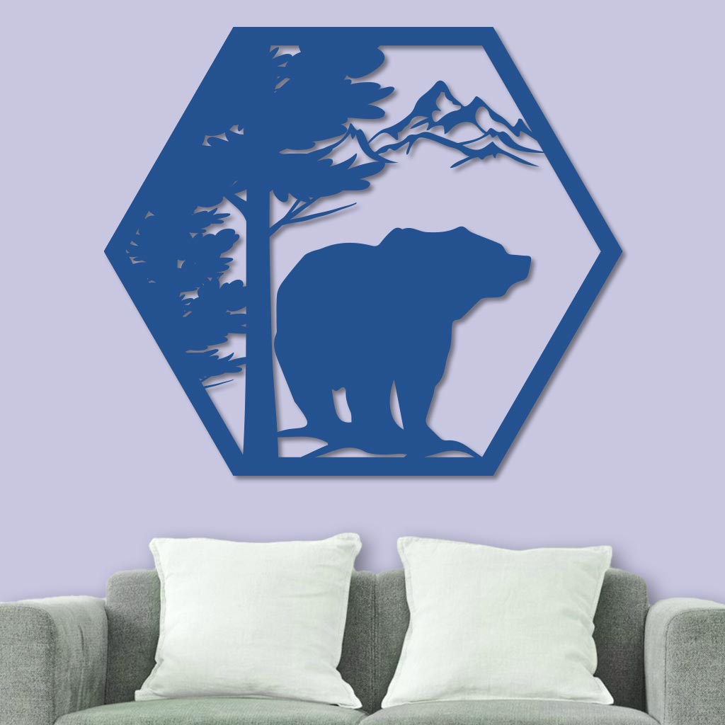 Bear in the Mountains Sign