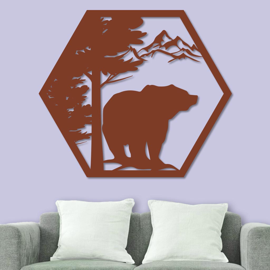 Bear in the Mountains Sign