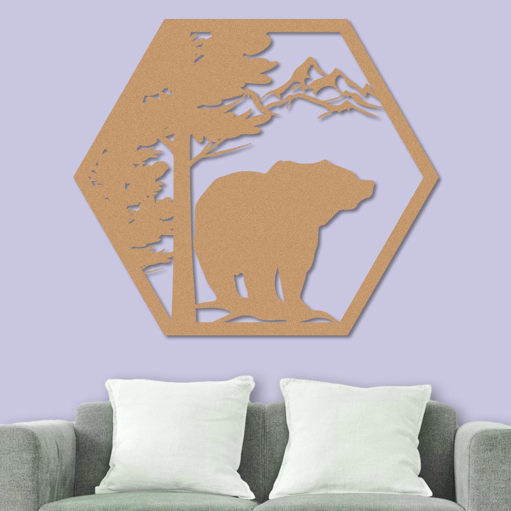 Bear in the Mountains Sign