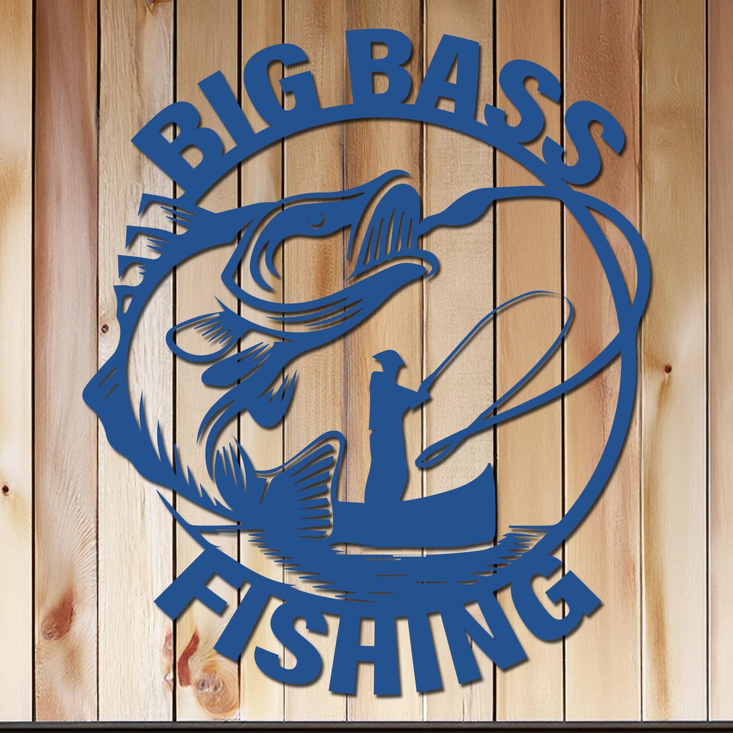 Big Bass Fishing Sign