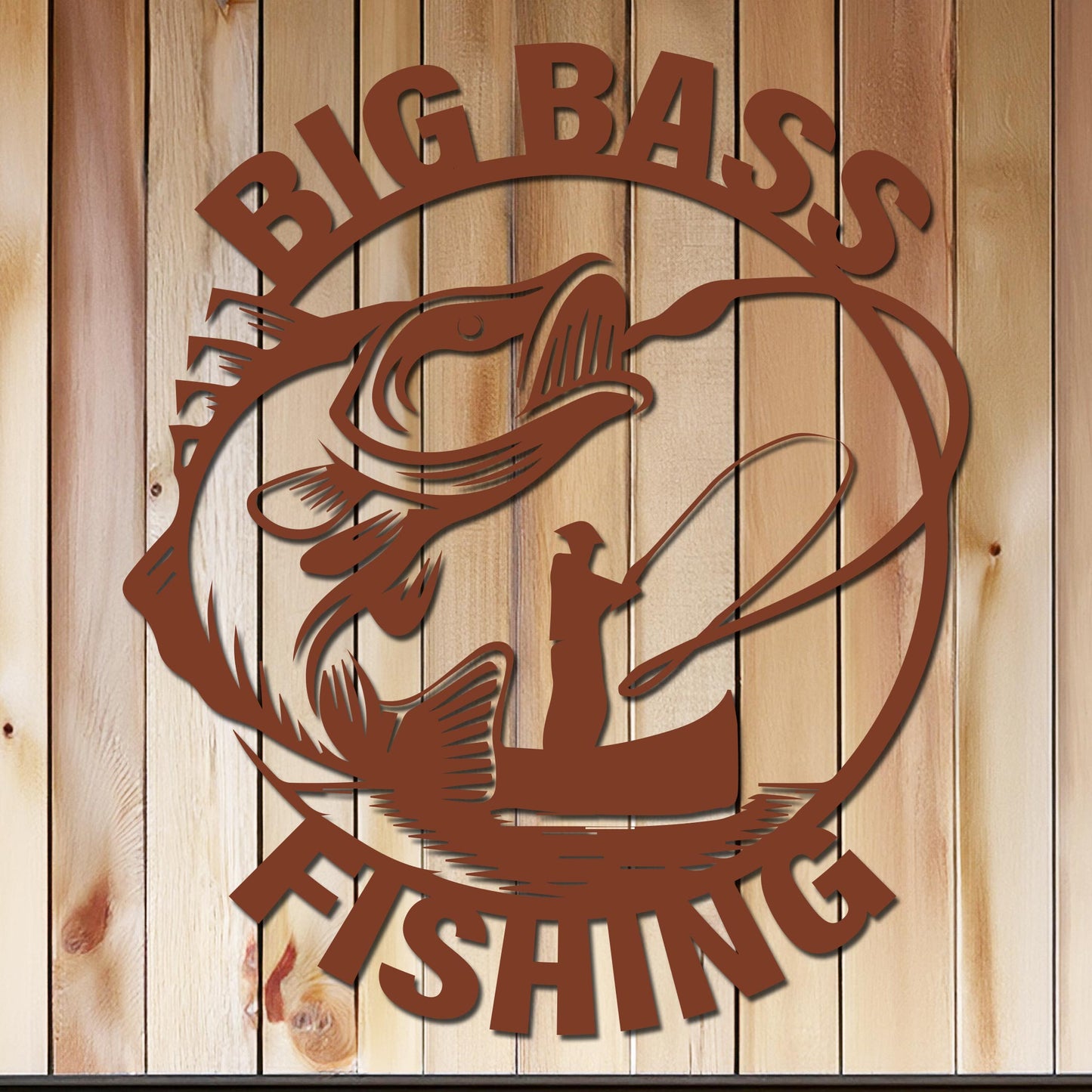 Big Bass Fishing Sign