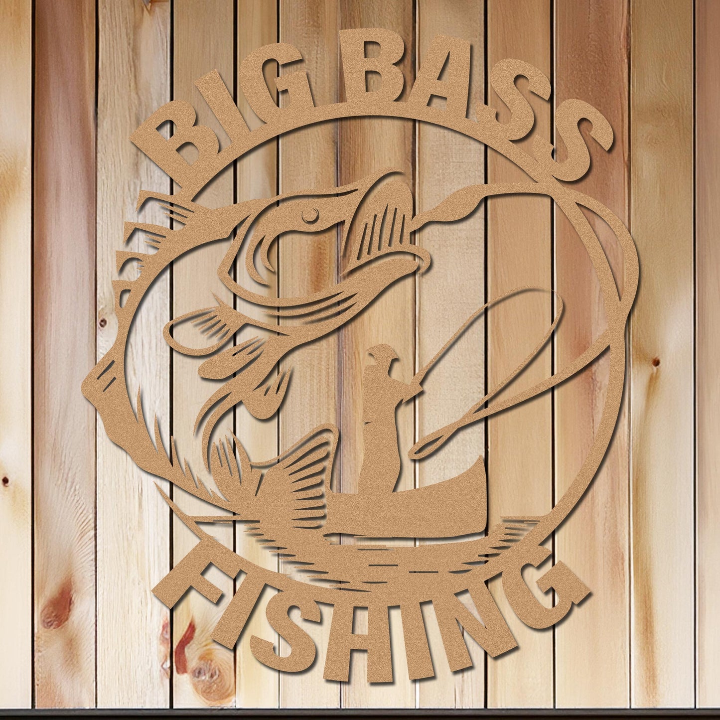 Big Bass Fishing Sign