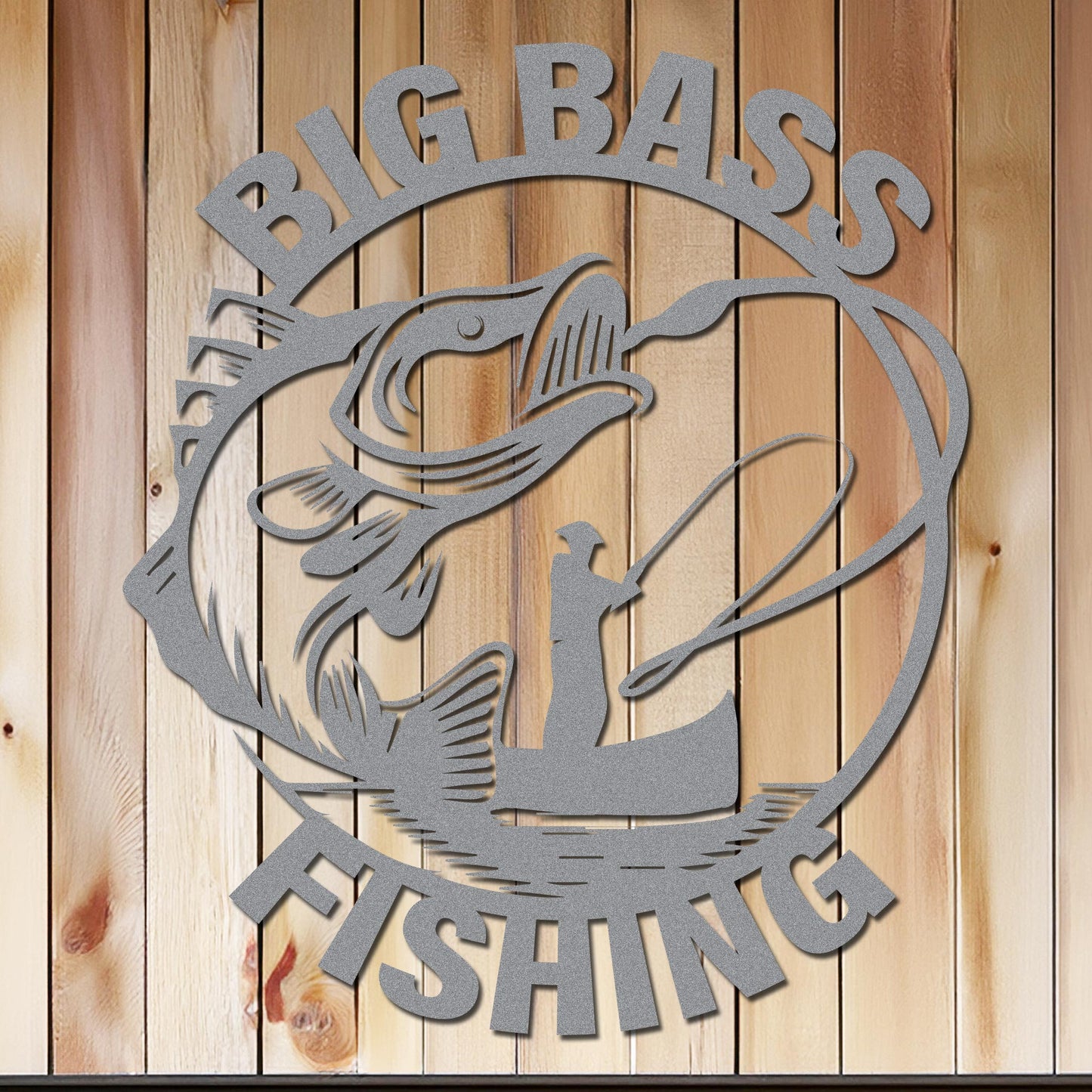 Big Bass Fishing Sign